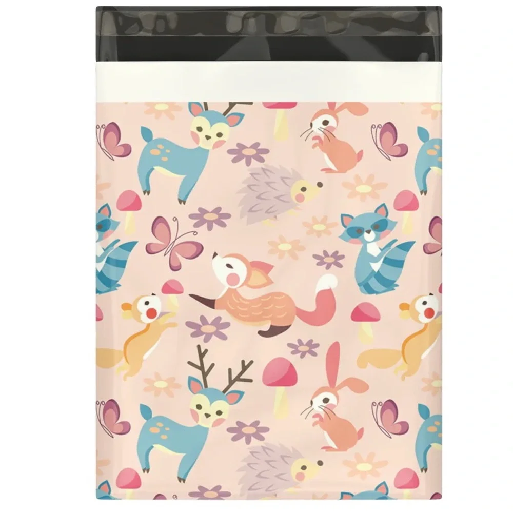 50 10X13 Poly Mailers Woodland Critters, Shipping Envelopes PRICE IS FIRM Fall - Picture 4 of 4